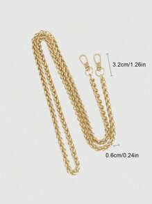 Handbag Straps For Crossbody Bag Chain,Golden Chain Shoulder Strap Mahjong Bag Long Chain Accessories, Underarm Bag Chain Replacement Shoulder Strap, DIY Modification Accessories Extension Chain Single Shoulder Bag Crossbody Bag Universal, DIY Handmade Detachable Straps Handle Shoulder Metal Replacement Chains Bag Parts Accessories