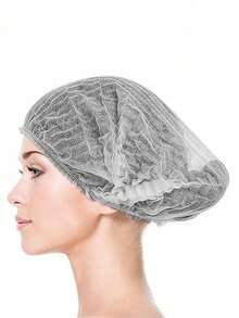 100pcs/Pack Disposable Bouffant Caps, Unisex Non-Woven Hairnets, Suitable For Food Service Personnel, Salons, Kitchens As Dust Caps - Multicolor - View 8