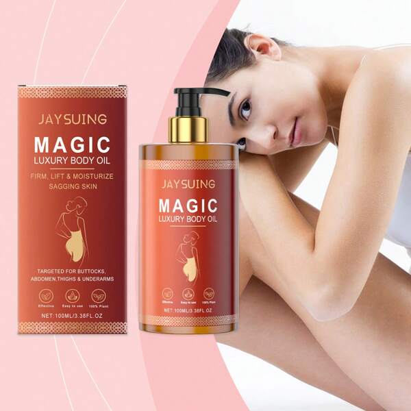 1 Box 1pc (100ml) Nourishing Body Massage Oil, Gentle Daily Moisturizing Whole Body Skin Care Massage Oil