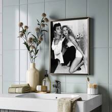 1pc,Kelly And Mr. BigWall Art,ModernleposterPrinting Canvas Painting, ,Home Decor,Room Decoration Stuff,Gift Ideas,Suitable For Decorative Painting Inbar,Hotel,Bedroom,Living Room19.7*27.6 Inch, Frameless Gifts Birthday Graduation