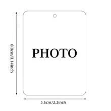 Customized Photo Hanging Decoration, Car Decor Tag, Personalized Family Photo Wall Hanging Ornament, Custom Photo, Personalized Text, DIY, Family Blessings, Reminder, Cozy Car Accessory, Car Interior, Father's Day Gift, For Yourself/Baby Shower/Birthday/Mother's Day/Father's Day/Anniversary/Graduation/Christmas Stocking Filler - Multicolor - View 6