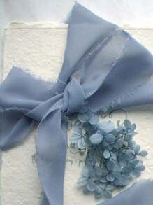 1/3 rollo de cinta de gasa con bordes deshilachados de 1.5" x 21 yardas, ideal para empaquetar regalos, invitaciones de boda, ramos de novia, manualidades DIY, lazos y decoraciones de fiesta