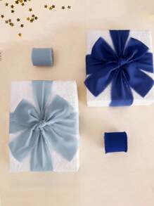 1/3 rollo de cinta de gasa con bordes deshilachados de 1.5" x 21 yardas, ideal para empaquetar regalos, invitaciones de boda, ramos de novia, manualidades DIY, lazos y decoraciones de fiesta