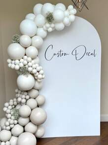 Create Your Own Sailboard Stickers (Two Lines Of Text)/ Backdrop Sticker / Large DIY Event Signage / Custom Backdrop Sticker/ STICKER ONLY