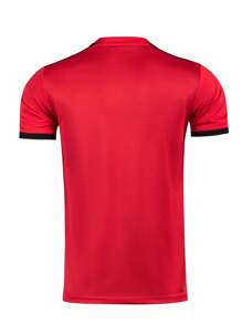 2pcs Sports Referee Uniform, Football, Badminton, Table Tennis Training Breathable Short Sleeve T-Shirt + Quick Dry Sports Shorts With Pockets, Suitable For Training, Matches And Activities, Elastic Waist Pants