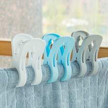 5pcs Wind-Resistant Large Plastic Clips, Multi-Purpose Clothesline Clips For Hanging Bedsheets, Blankets, Laundry - Multicolor - View 7