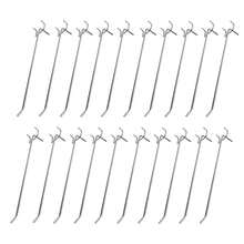 Accesorios de estantería para el hogar, montaje en pared de 20 piezas, herramienta colgante fácil de instalar, ganchos para tablero perforado de taller de garaje, acero al manganeso resistente - 10 piezas de 7 cm - Ver 7