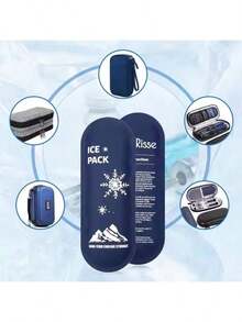 可重复使用凝胶可冷冻热敷冰袋专业冰袋便携式户外旅行冷藏袋适用于腿部膝盖头痛