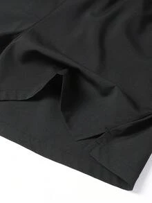 1 件男女通用户外运动短裤，速干跑步训练健身裤，夏季 - 黑色 - 查看 5