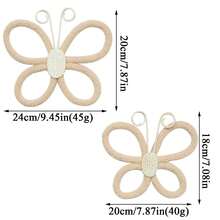 2pcs 3D Handmade Woven Butterfly Wall Decor, Nordic Boho Style! Cute Wall Hanging Ornaments For Kids Room, Living Room, Bedroom, Home Decor, Daily & Holiday, Shopping Mall Atmosphere Props, Create A Cozy Space - Multicolor - View 5
