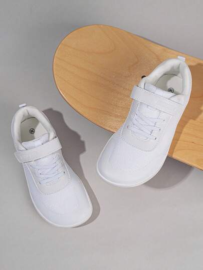 Buty dla małych/dużych dzieci Barefoot | Chłopięce/dziewczęce minimalistyczne trampki sznurowane | Szeroki nosek | Naturalne elastyczne dopasowanie