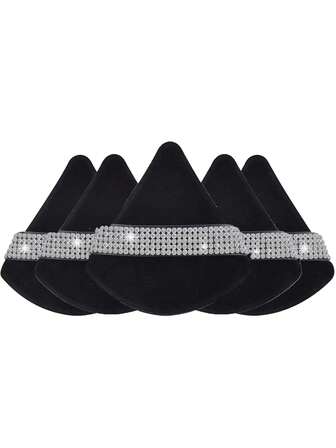 Zestaw 1/3/5/10/15/24 czarnych, trójkątnych gąbek do makijażu, kryształowo-aksamitne, krótkie włosie, miękkie i lepkie, idealne do makijażu, dekoracji wnętrz, toaletki, podróży, sypialni, idealne jako dodatek do makijażu. Zestaw zawiera puszek do pudru, gąbkę do makijażu, gąbkę do makijażu, gąbkę kosmetyczną. Przystępna cena, idealne na prezenty świąteczne lub jako dodatek do skarpet świątecznych.