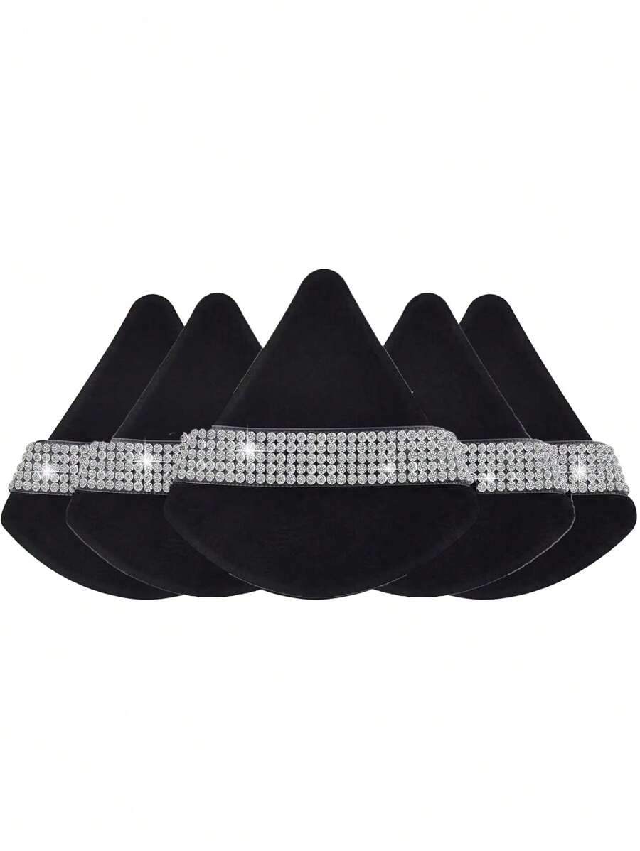 1/3/5/10/15/24 件装黑色三角化妆海绵套装，水晶绒短绒材质，柔软粘性强，适用于化妆、家居装饰、梳妆台、旅行、卧室等场合，是理想的化妆配件。套装包含粉扑、化妆海绵、化妆海绵、化妆海绵，价格实惠，是圣诞礼物或圣诞袜填充物的绝佳选择。 - 黑色 - 查看 1