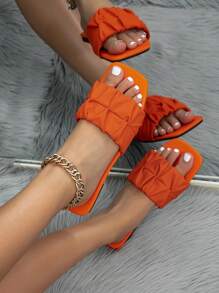 Sandalias tipo chanclas personalizadas para mujer, nuevas y elegantes sandalias de verano antideslizantes para exteriores, cómodas, ligeras, con suela blanda, planas, con diseño bohemio de hoja de 3 colores