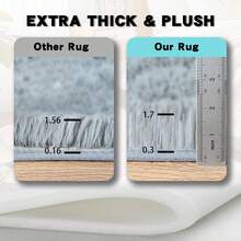 WISH TREE 8x10 Area Rugs For Living Room, Fluffy Shaggy Rug Soft Carpets, Big Rugs For Bedroom Play Room Dorm Home Decor Aesthetic Grey - Grey - View 8
