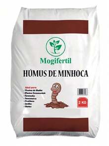Húmus de minhoca mogifértil 2kg - Branco - Visão 2