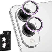 1pc Camera Lens Protector For Samsung Galaxy A26/A36/A56/S25 Edge, Single Metal Ring Tempered Glass Lens Cover, [Strong Adhesion] Anti-Scratch HD Transparent Lens Cap, 9H HD Camera Protector, Easy To Install, Applicable For Samsung Galaxy S25 Edge In Silver, Pink, Blue, Purple - Multicolor - View 29