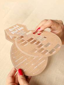 10 tấm thiệp hình nhẫn kim cương bằng giấy Kraft dùng cho tiệc cưới và tiệc chia tay cuộc sống độc thân - Trò chơi tiệc độc thân, trò chơi dự đoán và gợi ý vui nhộn - Nhiều màu - Xem 3