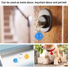 15/30 Pieces Small Metal Bells Home Decoration Jewelry Metal Bell Diameter Crafts, Colorful Metal Bells - Necklace Accessories For Cats And Dogs, Candy Color Bells, Multifunctional Decorative Bells, Can Be Used For Training Toys & Pet Decorations, 22MM Colorful Porcelain Bell Pendant Perfect For DIY Christmas Decorations, Keychains & Jewelry Accessories, Christmas Decorations, DIY Keychains, Holiday Parties & Pet Collars