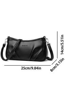 2025新款时尚百搭中年女士包优雅大容量单肩斜挎包钱包妈妈包手提包 - 黑色 - 查看 5