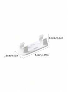 Wire Fixing Clip, Punch-Free Socket Strip, Wall Wiring, Self-Adhesive, High Viscosity Storage Clip, Cable Organizer - White - View 7