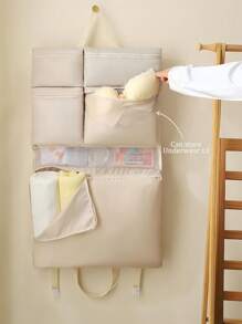 1pc Foldable Travel Organizer Bag, 6-In-1 Minimalist Design With Multiple Pockets, Portable Carry Bag For Storing Clothes, Pants, Shirts, Towels, Skincare, Cosmetics, Suitable For Travel, Vacation, Luggage, Back To School, Dorm, Halloween, Christmas