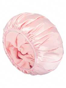 1 Stück einfarbige extra große 3-lagige Haartrocknen Duschhaube, super absorbierendes mikrofaserartiges Material, 100% wasserdichter wiederverwendbarer Haarturban für Frauen mit langem Haar