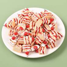 6/10 件树脂草莓蛋糕吊饰 - 适用于 DIY 珠宝、耳环、手工工艺品、家居装饰的工艺吊饰 - 彩色 - 查看 7