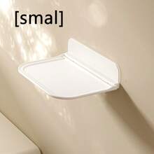 1pc Foldable Wall Mounted Shelf, Bathroom Toilet Bedside Mobile Phone Rack, Drill-Free Dorm Storage Rack For WiFi Router