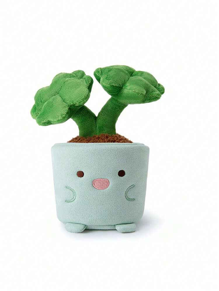 毛绒玩偶多肉盆栽仙人掌植物摆件花卉办公桌伴侣玩偶，女士礼物 - 彩色 - 查看 3