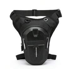1pc Motorcycle Riding Hiking Waist Pack, Waterproof Leg Bag, Outdoor Sports Travel Thigh Pack, Thigh Bag, Waist Bag - Black - View 12