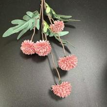 1/5 Stücke Künstliche Blumenarrangements in Herbstfarben mit Löwenzahn & Chrysanthemen für Wohnzimmer, Esszimmer Dekoration