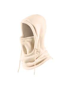 1 peça de chapéu de inverno quente e à prova de vento para homens e mulheres, chapéu de lã para atividades ao ar livre, capa de cabeça à prova de vento para ciclismo de montanha, chapéu com máscara facial para motociclistas, chapéu com cachecol integrado resistente ao frio para motociclistas - presente perfeito para atividades ao ar livre no Halloween