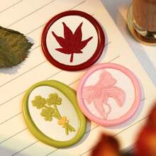 1 Pc, Knitted Series Wax Sealing Stamp Head, Suitable For Envelope Letter Paper/Wedding Invitation Letter/DIY Craft Stamp Decoration/Gift Decoration/Various Holiday Gifts,For School Supplies,Back To School