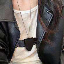 1pc Leopard Print Magnetic Travel Sunglasses Clip, Lanyard Necklace, Eyeglasses Case, Portable Cool Wind Bag, Gift For Girls, Ladies, Office Workers, Suitable For Work, Business Trip, Commuting, Going Out Travel Essentials Travel Accessories Travel Bag Vacation Holiday Back To School School Stuff Sunglasses Women