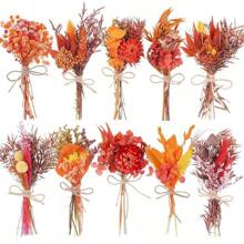 Dorm Room Decor 10 Pack Fall Decor Dried Flowers Bouquets Burnt  Flowers With Stems Natural Dried Flowers For Small Vase Fall Decorations For Home Floral Arrangement For Autumn Harvest Thanksgiving Table Decor