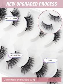 10 Pares de Cílios Postiços Extensão de Olho de Gato e Meia Extensão, Aumentando o Tamanho dos Olhos, Adequado para Festivais, Férias, Encontros e Outras Ocasiões, Tiras de Cílios, Cílios, Cílios Postiços