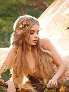 1 Pair Fairy Pixie Elf Ears - Cosplay Soft Pointed Ears Elven Masquerade Vampire Fairy Ears Makeup Costume Accessories, Cross-Border Halloween Elf Ears Cos Props Elf Ears Vampires Dentures Fairy Fake Ears - Multicolor - View 4