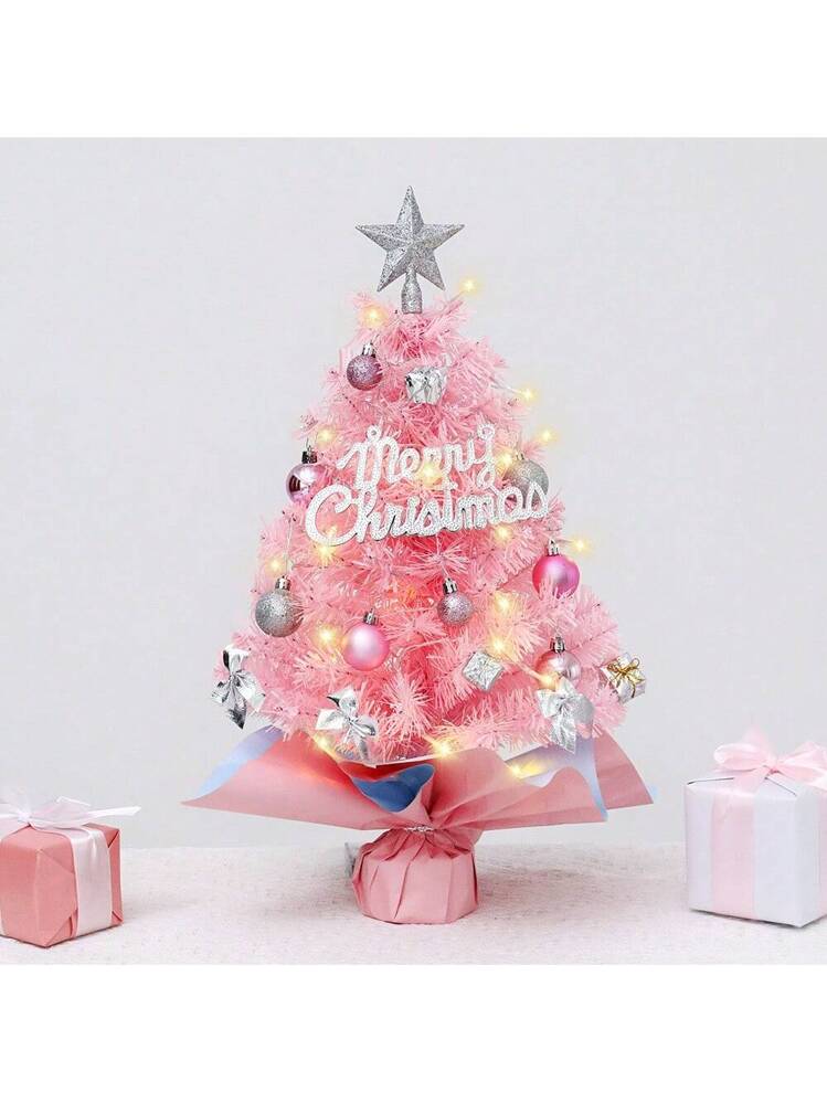 1個 45cm ホリデー ミニクリスマスツリー デコレーションセット、太い