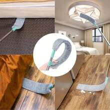 1pc Ultra Microfiber Telescopic Handle Duster Set - Flexible, Wet And Dry Use, Suitable For Home Cleaning - Furniture, Sofa, Bedroom, Living Room, Bathroom