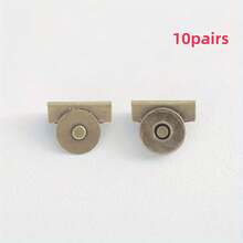 2/4/8/10 件帆布包钱包边缘磁性金属按扣，隐形磁扣，适用于单肩包、衣服、DIY 工艺配件