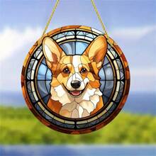 2D retro farbige Dackel Fenster Deko Anhänger aus Acryl, Deko Anhänger für Feiertage und Partys, Auto Innenraum Deko, verschiedene Tier Anhänger zur Auswahl, geeignet für Hunde- und Tierliebhaber