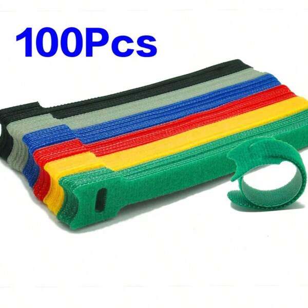 10-200 szt. wielorazowych kolorowych plastikowych opasek zaciskowych, nylonowych opasek zaciskowych, opasek zaciskowych typu T