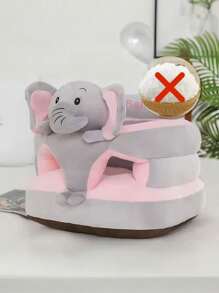 1pc Only Cover Toddler Anti-Fall Training Sitting Posture Sofa, Enlarged And Thickened Toddler Learning Seat. Baby Sofa Seat Cover. Filling Is Not Included Baby Sofa Support Seat Cover Baby Plush Chair Learning To Sit Comfortable Toddler Nest Puff Washable Without Filler - Pink - View 4