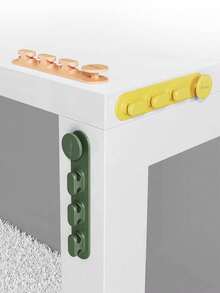 1 bộ sắp xếp dây cáp 4.6 inch kèm kẹp tự dính để quản lý dây cáp bàn làm việc – Dễ dàng lắp đặt, giá đỡ dây chống trượt cho bàn làm việc tại nhà, phòng khách và phòng ngủ, giúp dây cáp gọn gàng, dễ tiếp cận và ngăn nắp, tránh lộn xộn dưới bàn, mặt sau có keo dính bền chắc, lý tưởng để luồn dây cáp dưới bàn, dây USB, dây nguồn và các thiết bị nhỏ, giải pháp quản lý dây cáp liền mạch cho một không gian làm việc gọn gàng. - Nhiều màu - Xem 3