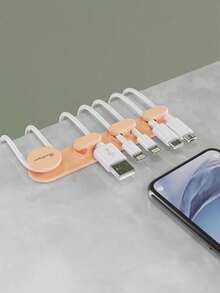 1 bộ sắp xếp dây cáp 4.6 inch kèm kẹp tự dính để quản lý dây cáp bàn làm việc – Dễ dàng lắp đặt, giá đỡ dây chống trượt cho bàn làm việc tại nhà, phòng khách và phòng ngủ, giúp dây cáp gọn gàng, dễ tiếp cận và ngăn nắp, tránh lộn xộn dưới bàn, mặt sau có keo dính bền chắc, lý tưởng để luồn dây cáp dưới bàn, dây USB, dây nguồn và các thiết bị nhỏ, giải pháp quản lý dây cáp liền mạch cho một không gian làm việc gọn gàng. - Nhiều màu - Xem 9