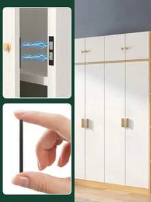 Self-Adhesive Magnetic Strips For Sliding Doors And Wardrobe Doors, Self-Adhesive Invisible Sliding Door Magnets, Strong Magnetic Door Catches, Invisible Magnetic Locks, Ultra-Thin Strong Magnetic Wardrobe Cabinet Door Locks - Multicolor - View 10