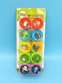 100pcs Children's Self-Ink Stamps Children's Toys Stamps Face Seal Scrapbook DIY Painting Album Decoration, Cute Stamp Stamp Pattern Style May Be Repeated, Youth Stationery Toys Decorate Halloween, Thanksgiving And Christmas Gifts Animal Number And Letter Print Pattern Random Hair Beast Game, Suitable For Birthday Gifts The Best Gift For Kids For New Year's Gifts (The Packaging And Color Are Random Patterns Speed Random Hair May Have Repeats)