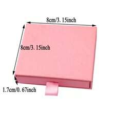 1pc Personalized Customized Women's Jewelry Drawer Type Storage Box Mini Portable Earring Packaging Box Company Name And Logo Personalized Customized Gift Box, Jewelry Display Stand, Suitable For Giving To Friends, Customers, Family, And Colleagues