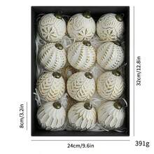 12 Stücke 8cm Mehrfarbiges Set Antike Weihnachtskugeln Weihnachtsbaumschmuck Weihnachtskugel Set, geeignet für Feiertags-Dekoration, hochwertige Ornamente Heim-Dekoration Weihnachtsdekorationen Raumdekoration Weihnachtsdekorationen Zuhause Weihnachtsgeschenke Weihnachtsdekoration - Verschiedenfarbig - Übersicht 13